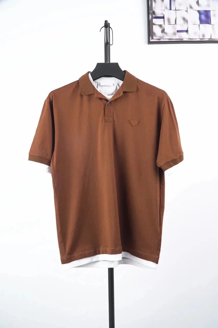 【P版】Pr** 菈 假两件pl 咖色 YYDS