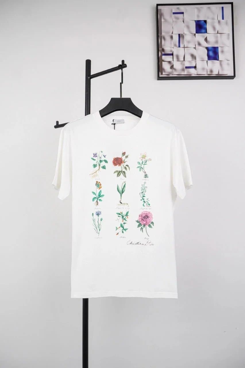 【P版】DR 植物标本印花圆领短袖