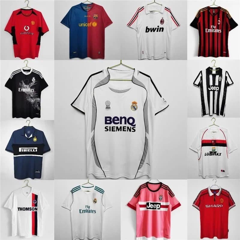 跨境复古球衣俱乐部皇A阿森纳曼联萨球衣短袖足球服