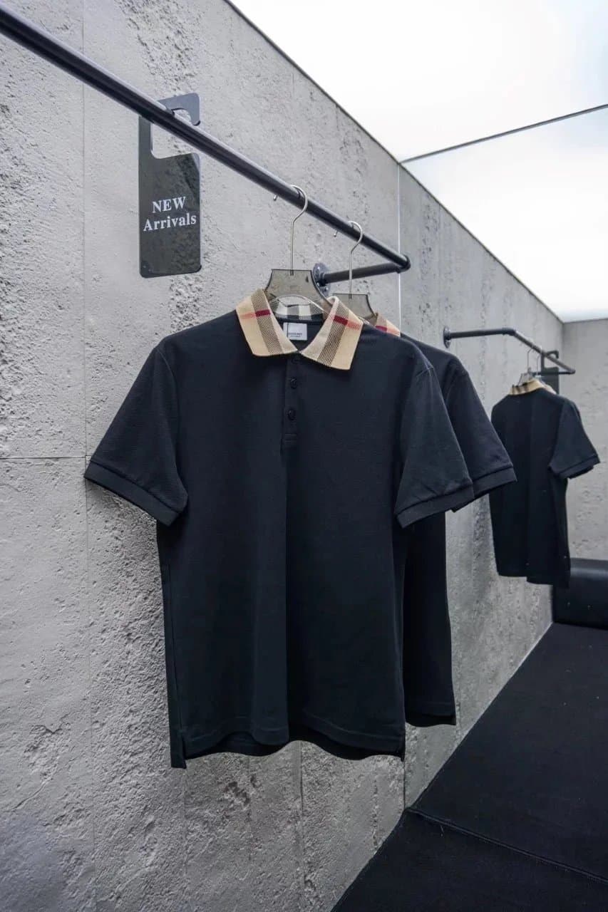 【P版】Brbrry宝莉格纹领Pl短袖