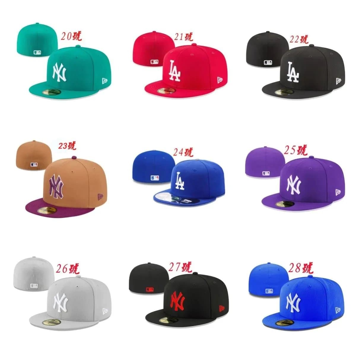 Ne.w Er.a 平沿时尚棒球帽