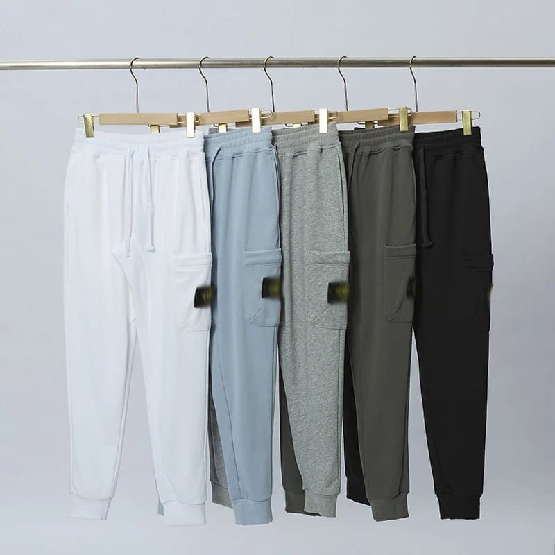 【上九路G】高品质跨境美式潮牌束脚裤百搭卫裤纯色休闲运动长裤男