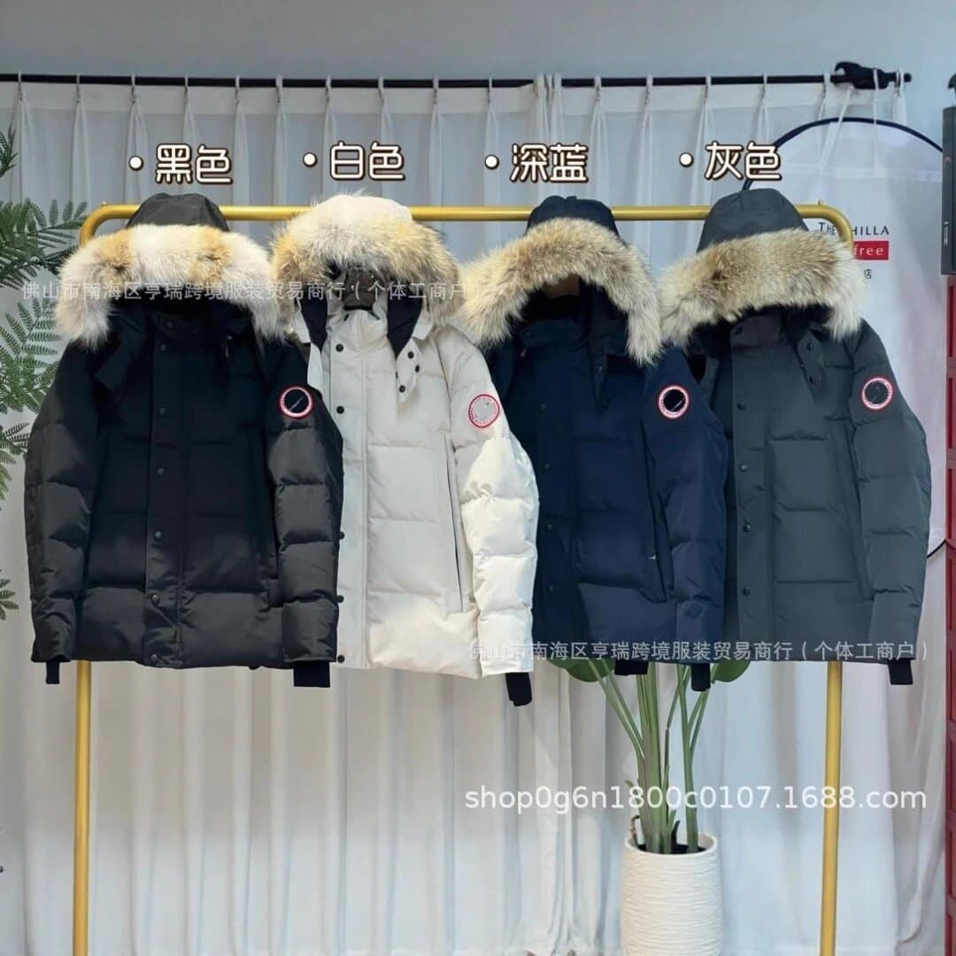 新款大鹅正确版大口袋高端情侣派克棉服加厚连帽男女防风保暖外套