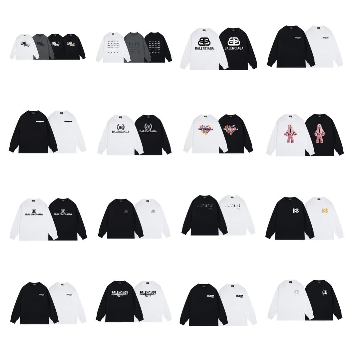 【上九路G】高版本春夏新款重磅纯棉圆领长袖休闲百搭男女同款