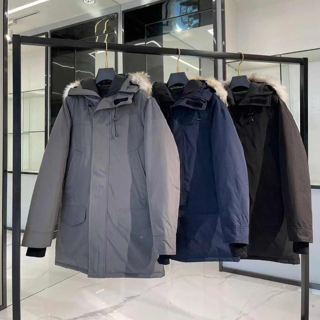 Goose down jacket 13 men's medium length thick warm coat