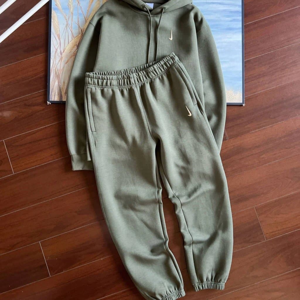 【靖之G】秋海外爆款联名套装跨境钩子印花休闲宽松情侣连帽运动服