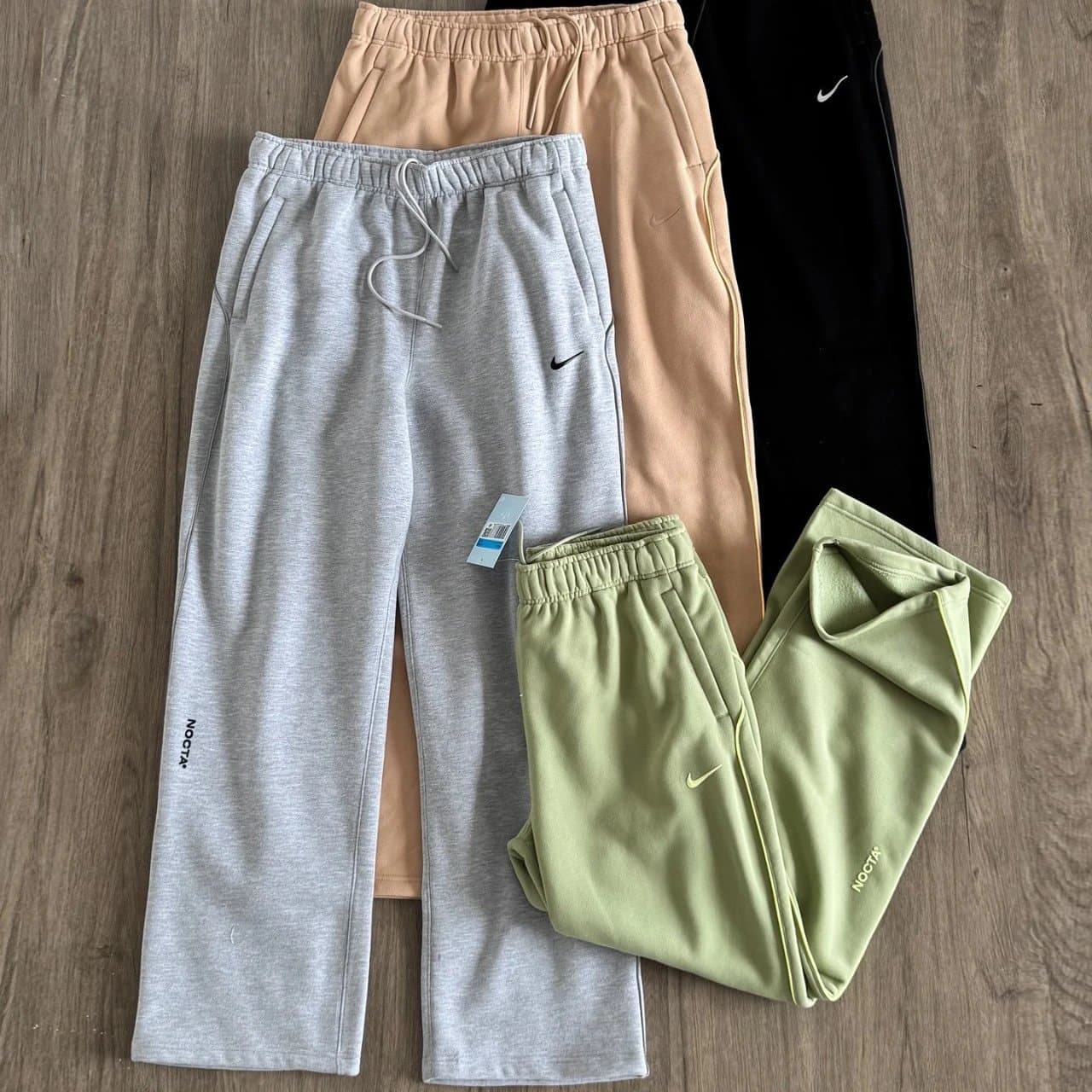 【靖之G】海外爆款男士卫裤 跨境钩子印花抓绒宽松直筒运动裤